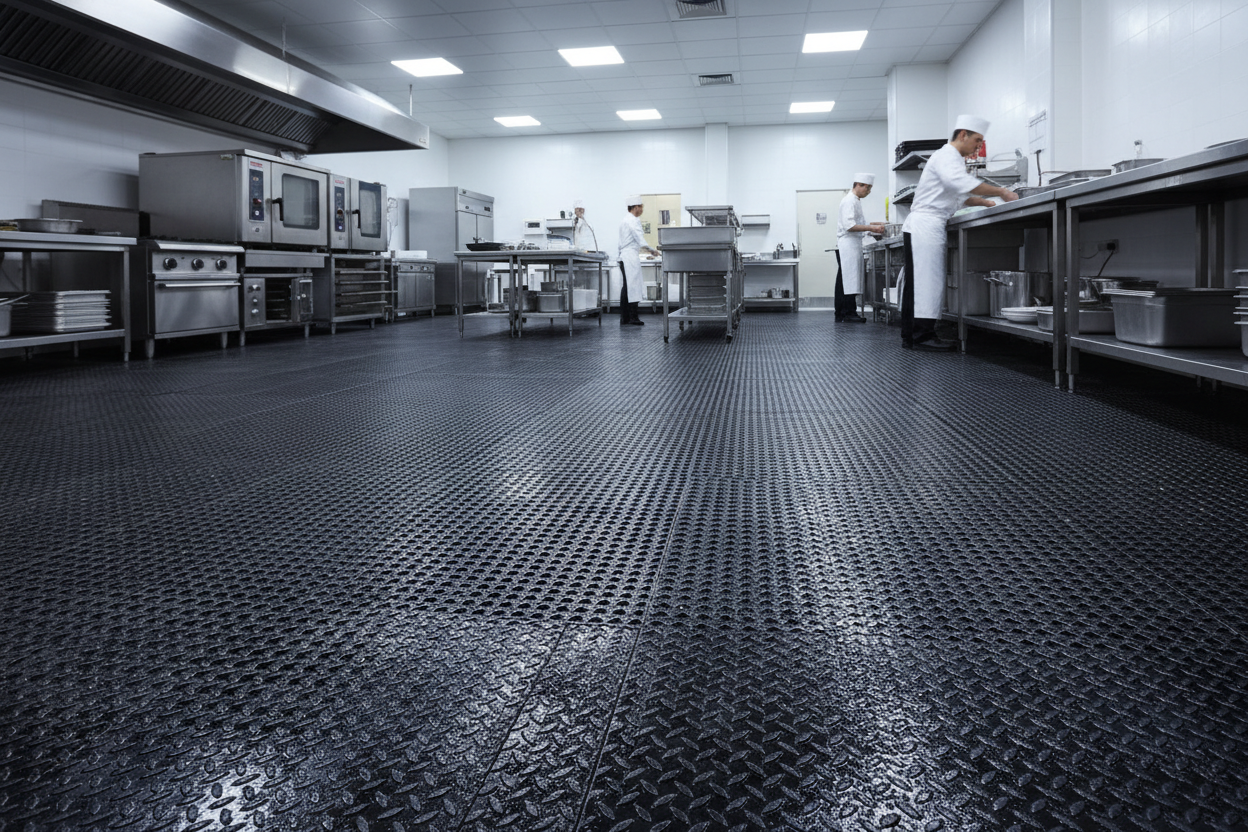 Commercial Rubber Matting for Safer, Cleaner Floors