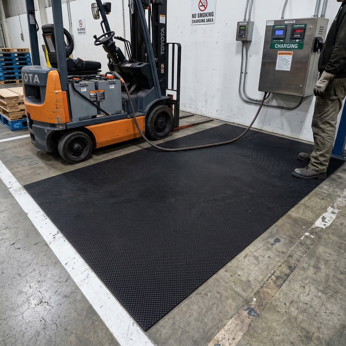 Battery Charging Station Acid Spill Mat