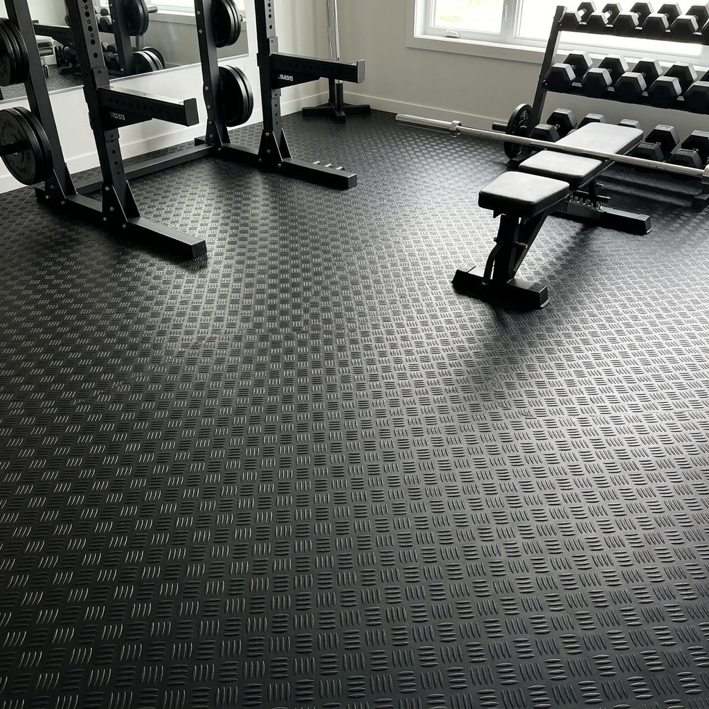 Home Gym Floor Mat — Rubber