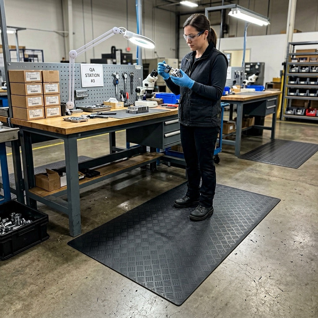 Quality Control Inspection Station Mat