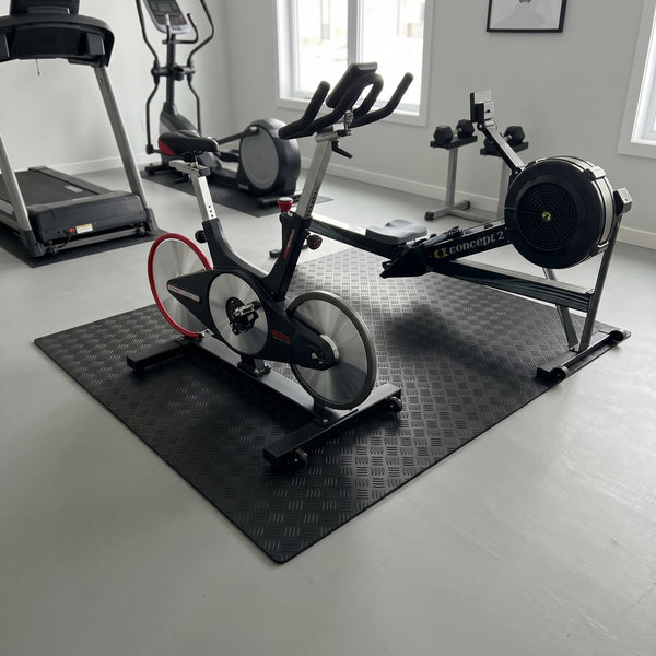 Rowing Machine and Spin Bike Mat