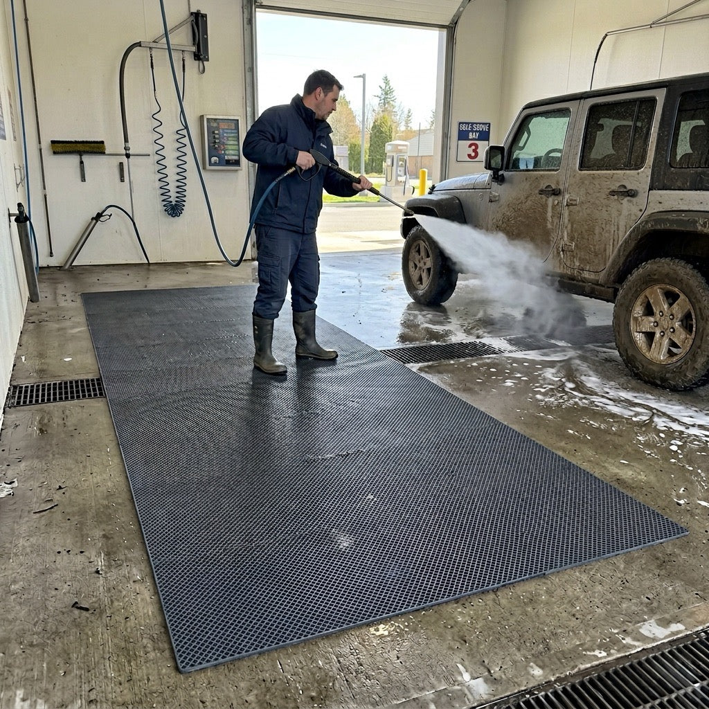 Self-Serve Car Wash Bay Mat