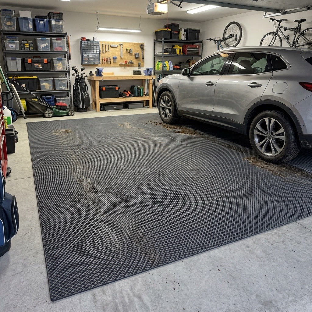 Single Car Garage Mat Full Bay | Factory Direct Mats Australia ...