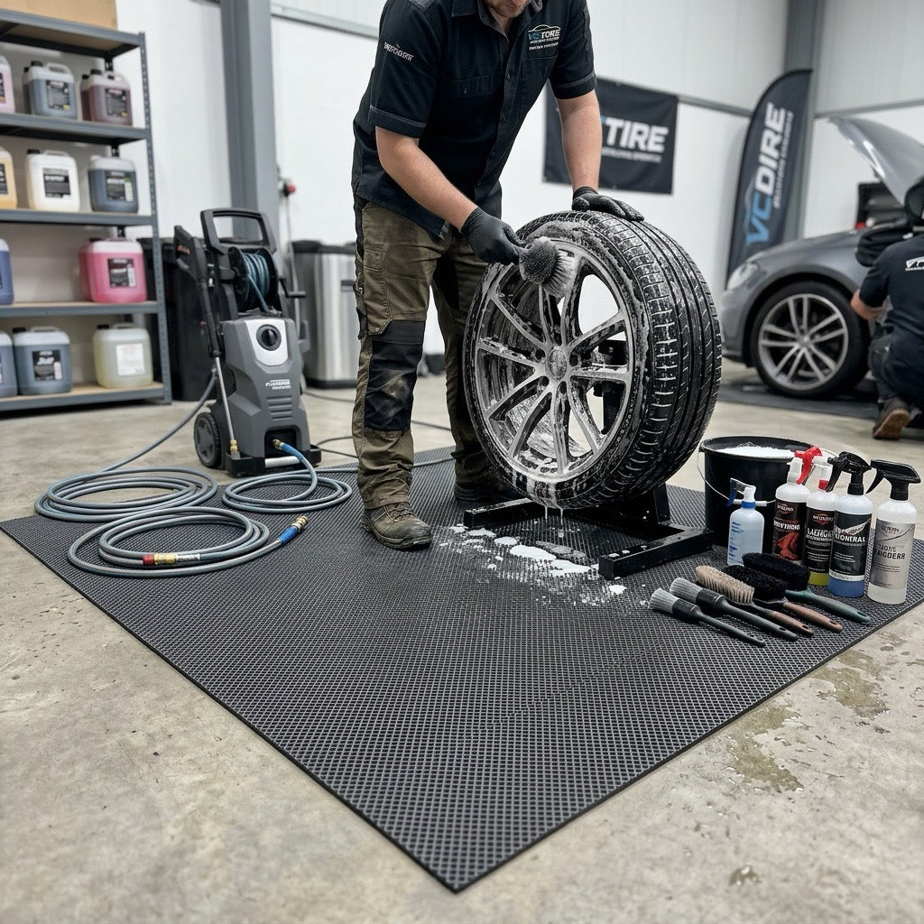 Tyre & Rim Cleaning Station Mat