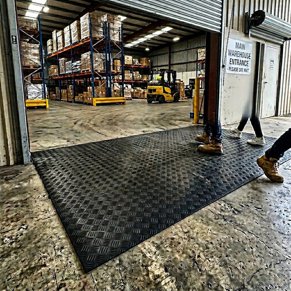 Warehouse Entrance Dirt Control Mat